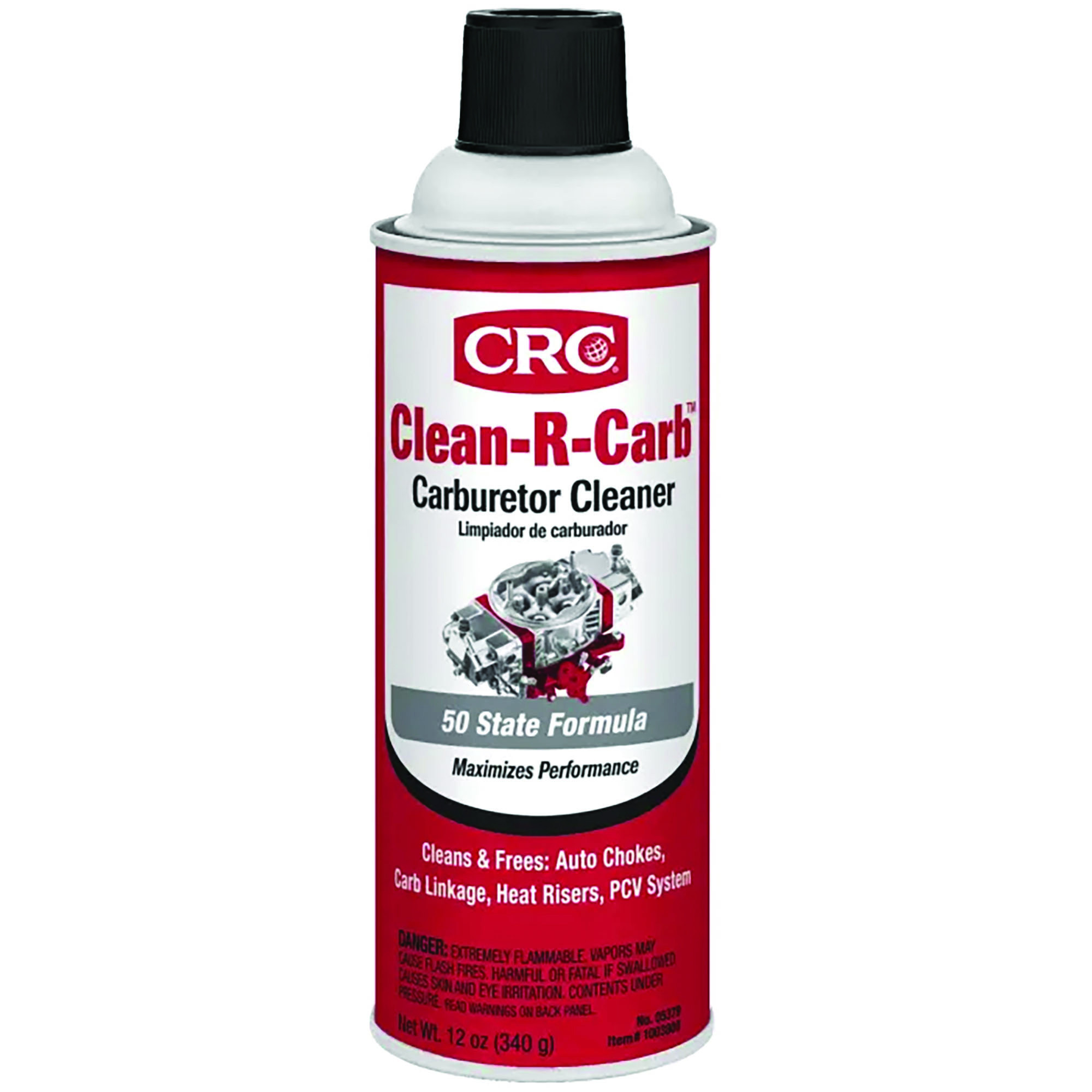 CRC Clean-R-Carb Carburetor Cleaner — 12 Oz., Low VOC, 50 State Formula, Model# CRC05379